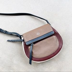 VINCE CAMUTO Colorblock Ayla Leather Crossbody Bag